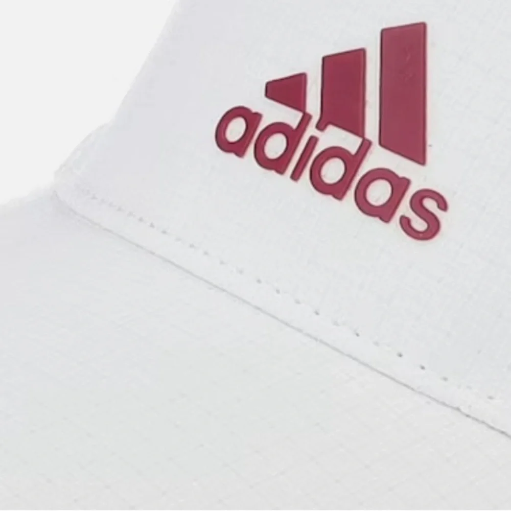 Adidas White Cap with Red Logo - Picture 2 of 4